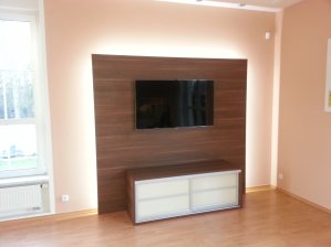 TV stěna / ořech dijon / LED osvětlení